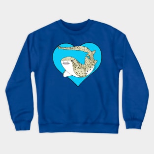 Zebra Shark Love Crewneck Sweatshirt